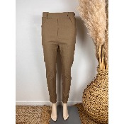 Pantalon Jegging taupe coton du 42 au 52