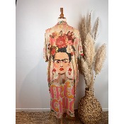 Kimono bohme Frida rose grande taille