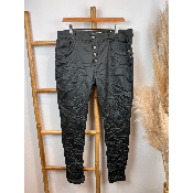 Pantalon jean en similicuir kaki froiss� karostar 38 au 48