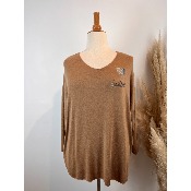 Pull coeur boh�me grande taille