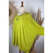 Pull étoile oversize bohème grande taille 58 / 60