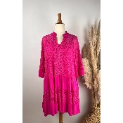 Robe bohme dentelle crochet grande taille
