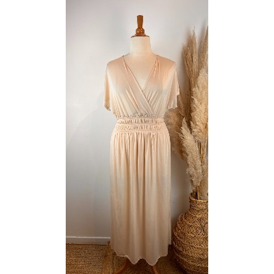 Robe longue magique unie grande taille 38/40 au 50/52