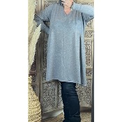 Robe en mailles - gris