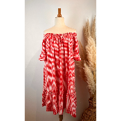 Robe vichy rouge grande taille