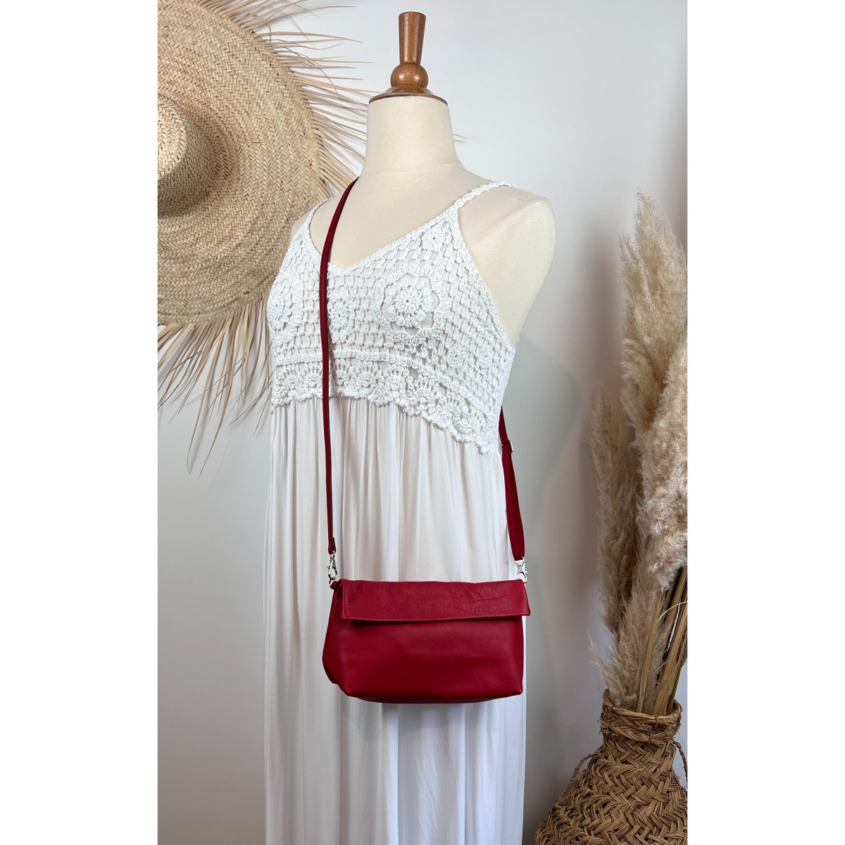 Sac Pochette Cuir Bandouli?�re Crossbody - PASSION BOHEME