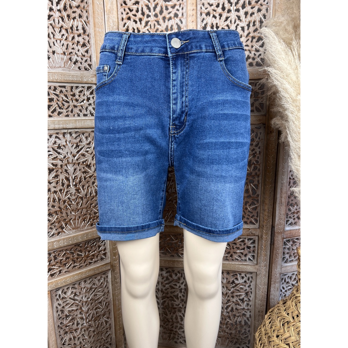 Short Bermuda En Jean Grande Taille Femme