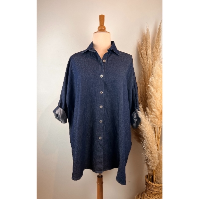 Chemise surchemise jean grande taille jusqu'au 60