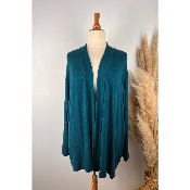Gilet uni maille fine grande taille 48/50 au 58