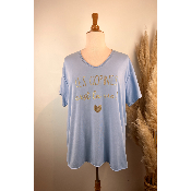 T-shirt coton "copines c'est la vie" grande taille