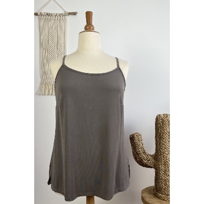 Top bretelles polyester grande taille