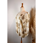 Veste boléro crochet en coton grande taille