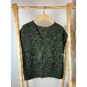 Pull sans manches maille mousseuse 44-46