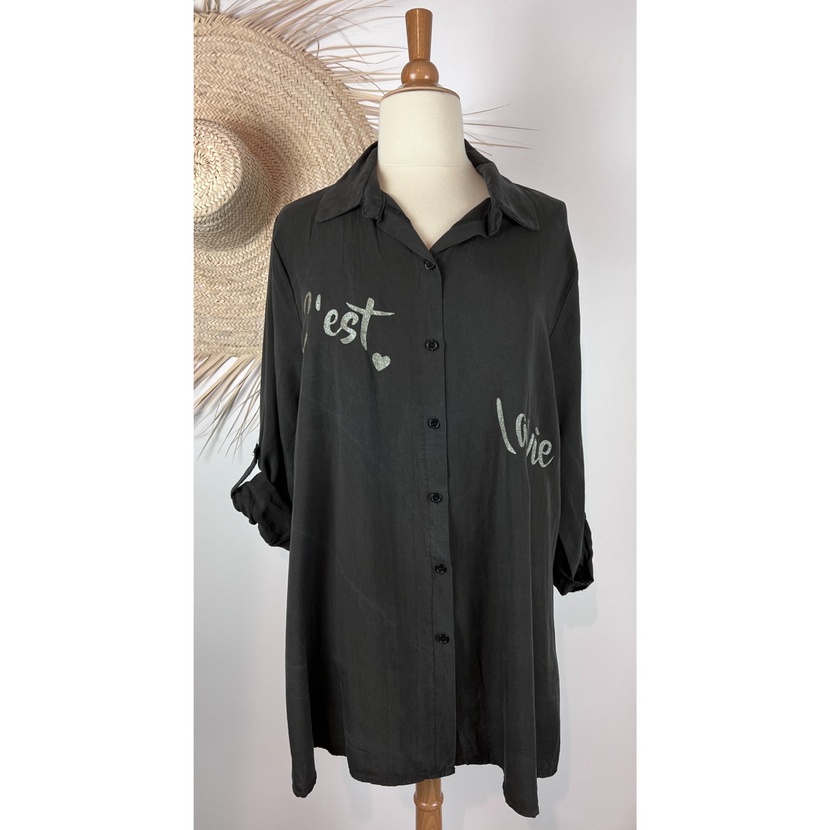 Chemise Bohème Taille 44 - Couleur Beige - Occasion Très Bon État