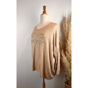 Pull printemps "la vie bohème" grande taille