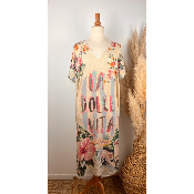 Robe longue lurex "la dolce vita" grande taille
