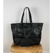 Sac cuir grand cabas zippé