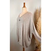 Pull coeur oversize grande taille 58 / 60