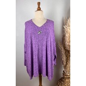 Pull étoile oversize bohème grande taille 58 / 60