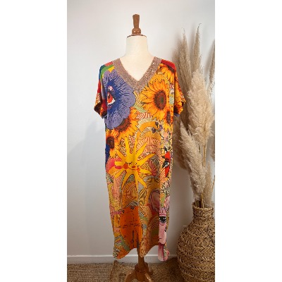 Robe lurex soleil grande taille