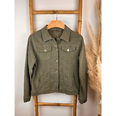 Veste en jean kaki du 42 au 52