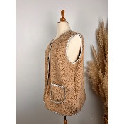 Veste sans manches sherpa attrape-rêves grande taille