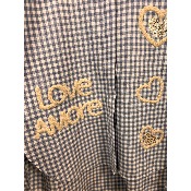 Chemise coton vichy love amore 