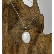 Collier cabochon pierre de lune en argent 925