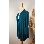 Gilet uni maille fine grande taille 48/50 au 58