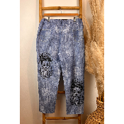 Pantalon inspiration Frida grande taille