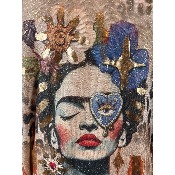 Pull lurex manches longues Frida cœur œil Grande Taille